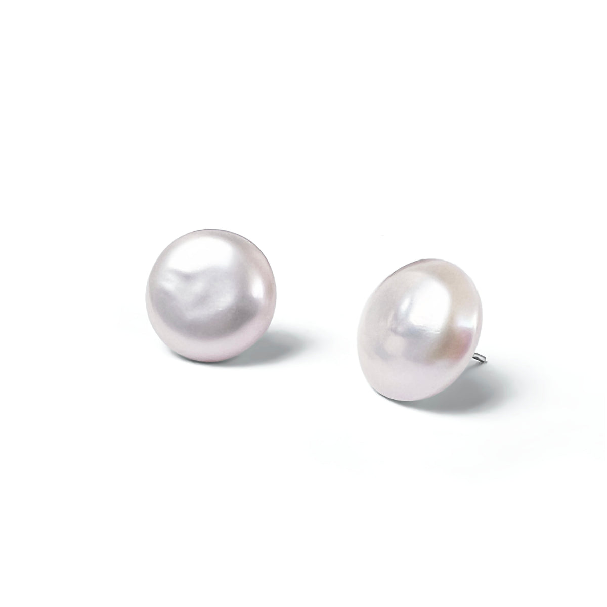 Boucles D'oreilles Argent Perles D'eau Douce Jaunes - Marque ROSEMIMOSA - Neuf Avec étiquettes