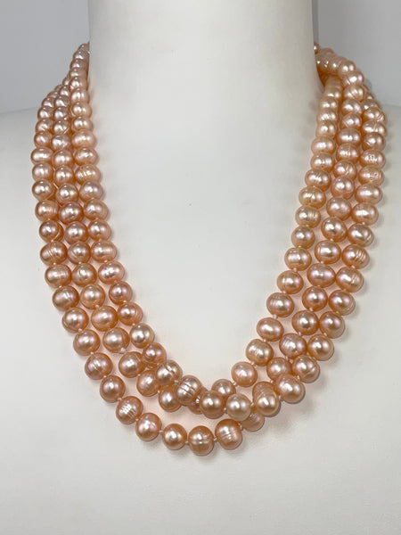 Sautoir Perles de cultures d'Eau Douce Argent 925