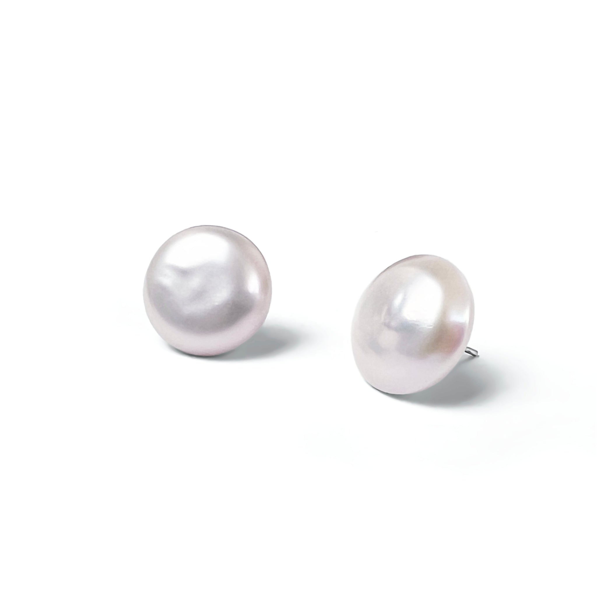 Boucles d'Oreilles Perles de cultures d'Eau Douce Pendentif Argent 925