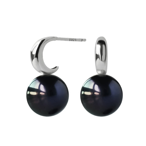 Boucles d'Oreilles  Perles de Cutures d'Eau Douce Pendentif  Argent 925