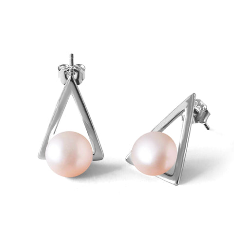 Boucles d'Oreilles  Perles de Cutures d'Eau Douce   Argent 925