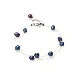 Bracelet  Perles de Cutures d'Eau Douce   Argent 925 