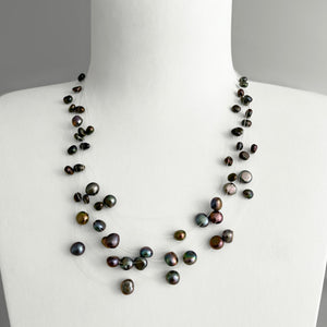 Collier Perles de culture d'eau douce, Perles baroques