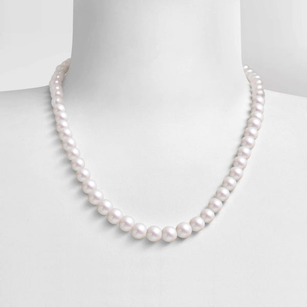 Collier 46cm Perles de Culture d'Eau Douce   Argent 925