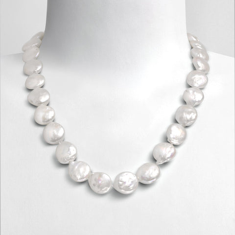 Collier 46cm Perles de Culture d'Eau Douce   Argent 925