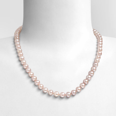 Collier 46cm Perles de Culture d'Eau Douce   Argent 925 