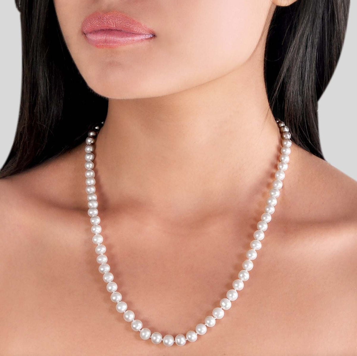 Collier Pendentif En Argent 925 Avec Perles D'eau Douce Naturelles - Bijou Femme Sans Nickel