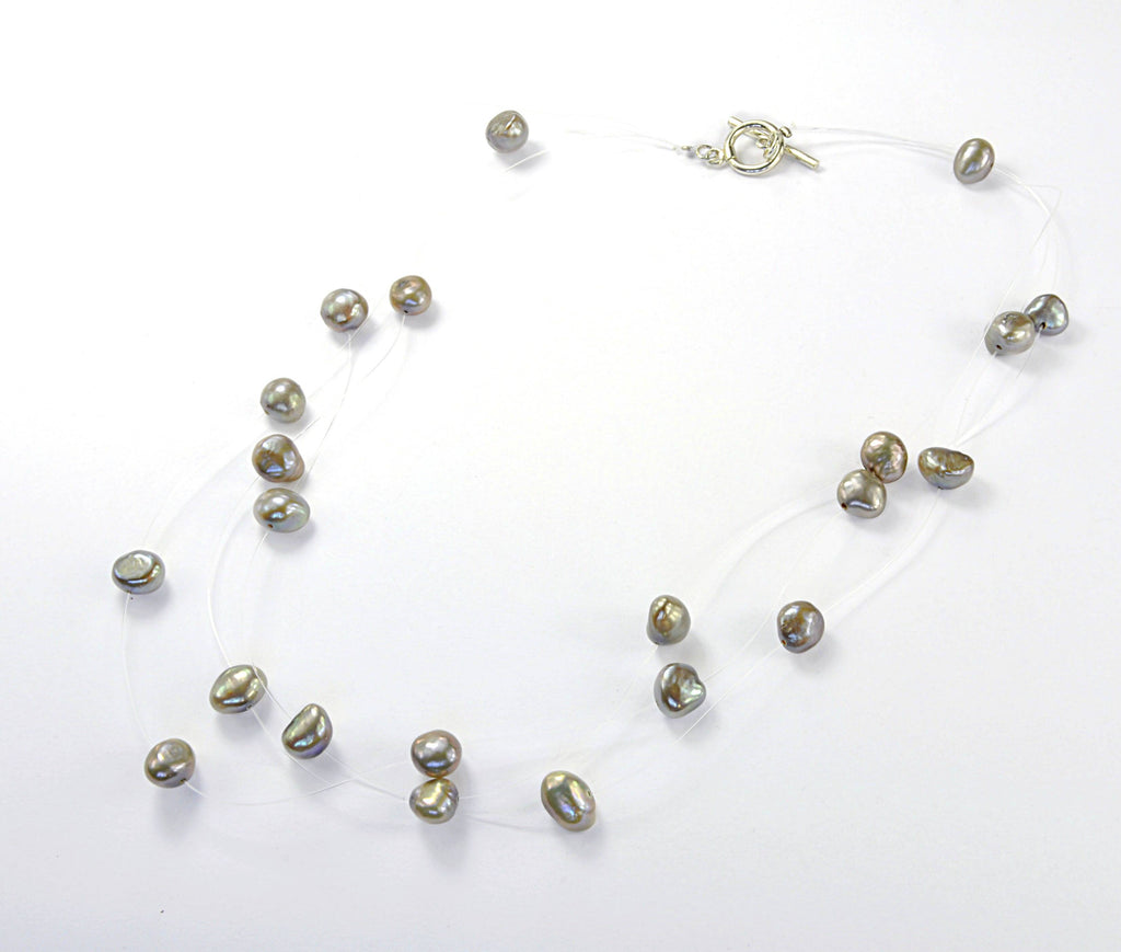 Collier De Perles - Fermoir En Argent - Occasion - Style Classique Et élégant