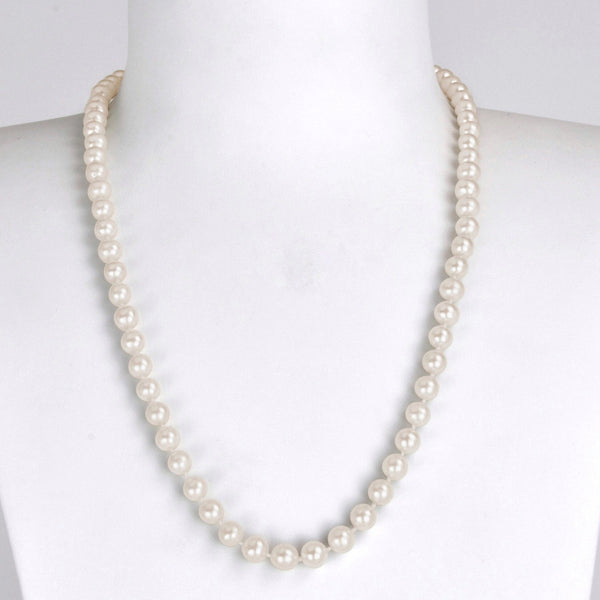 Halskette „Prinzessin“ (7 mm) - 53 cm - Schnee